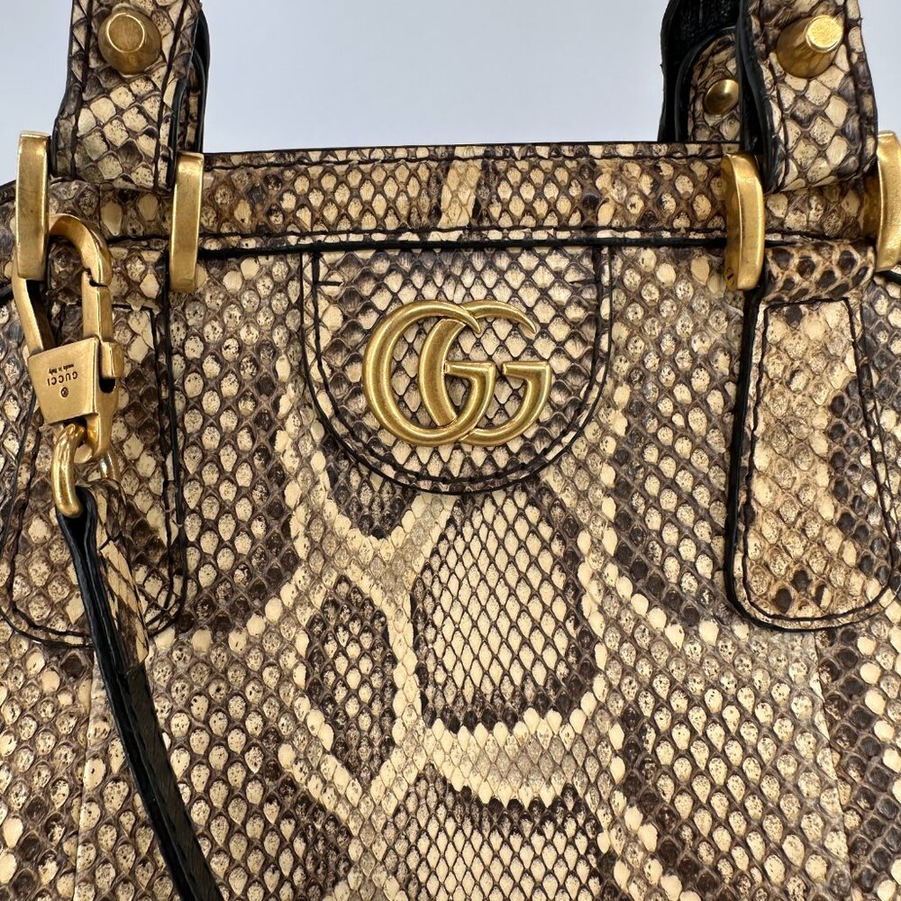 Gucci Medium Python Re(Belle) Handle Bag - image 4